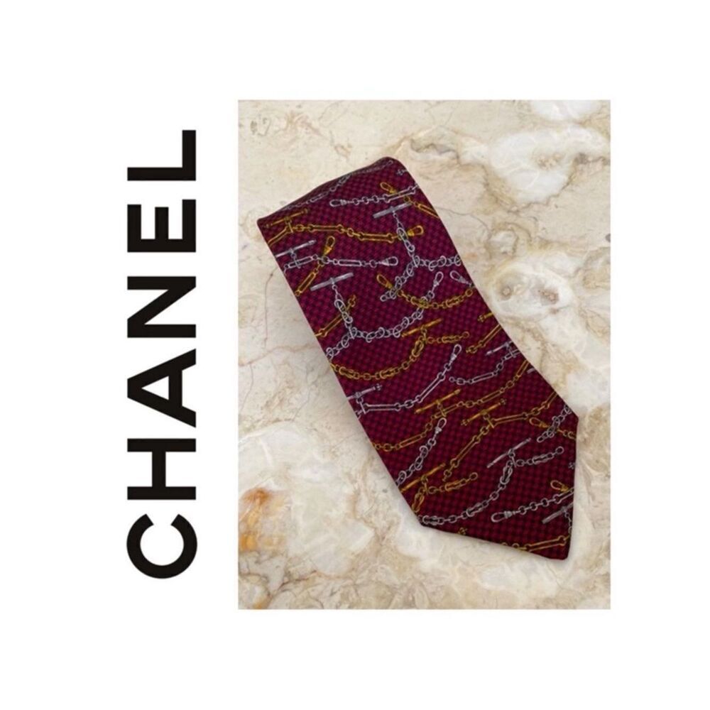 Chanel 100% Silk Tie